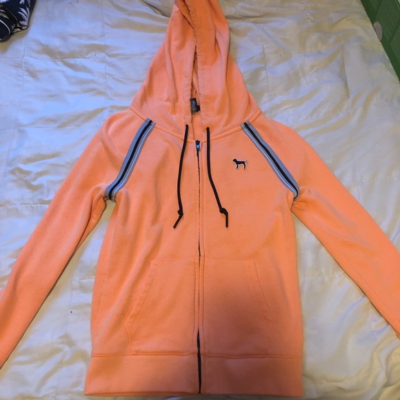 PINK Victoria's Secret Jackets & Coats Bright Orange Pink Jacket